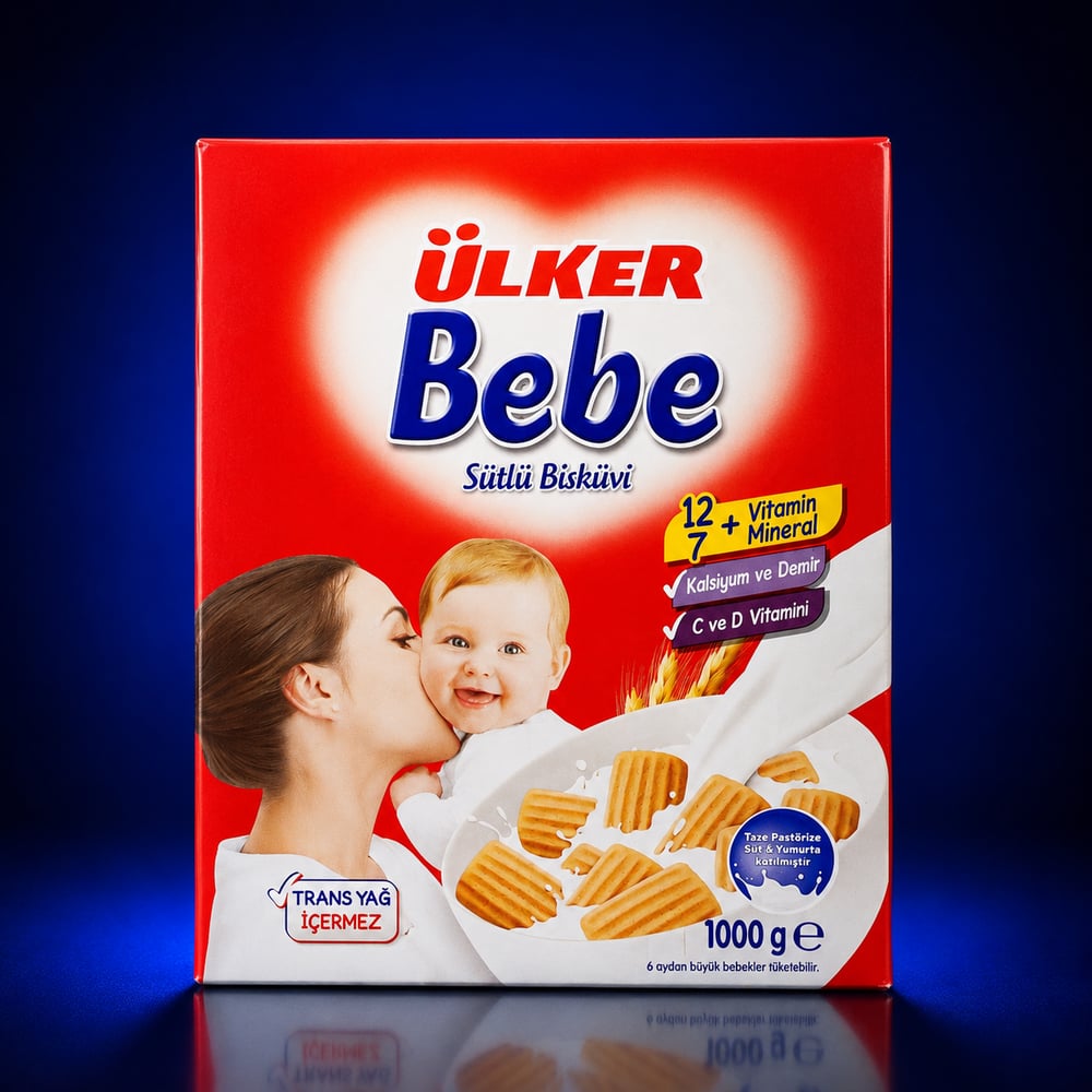 ÜLKER BEBE SUTLU BISKUVI 1000 GR
