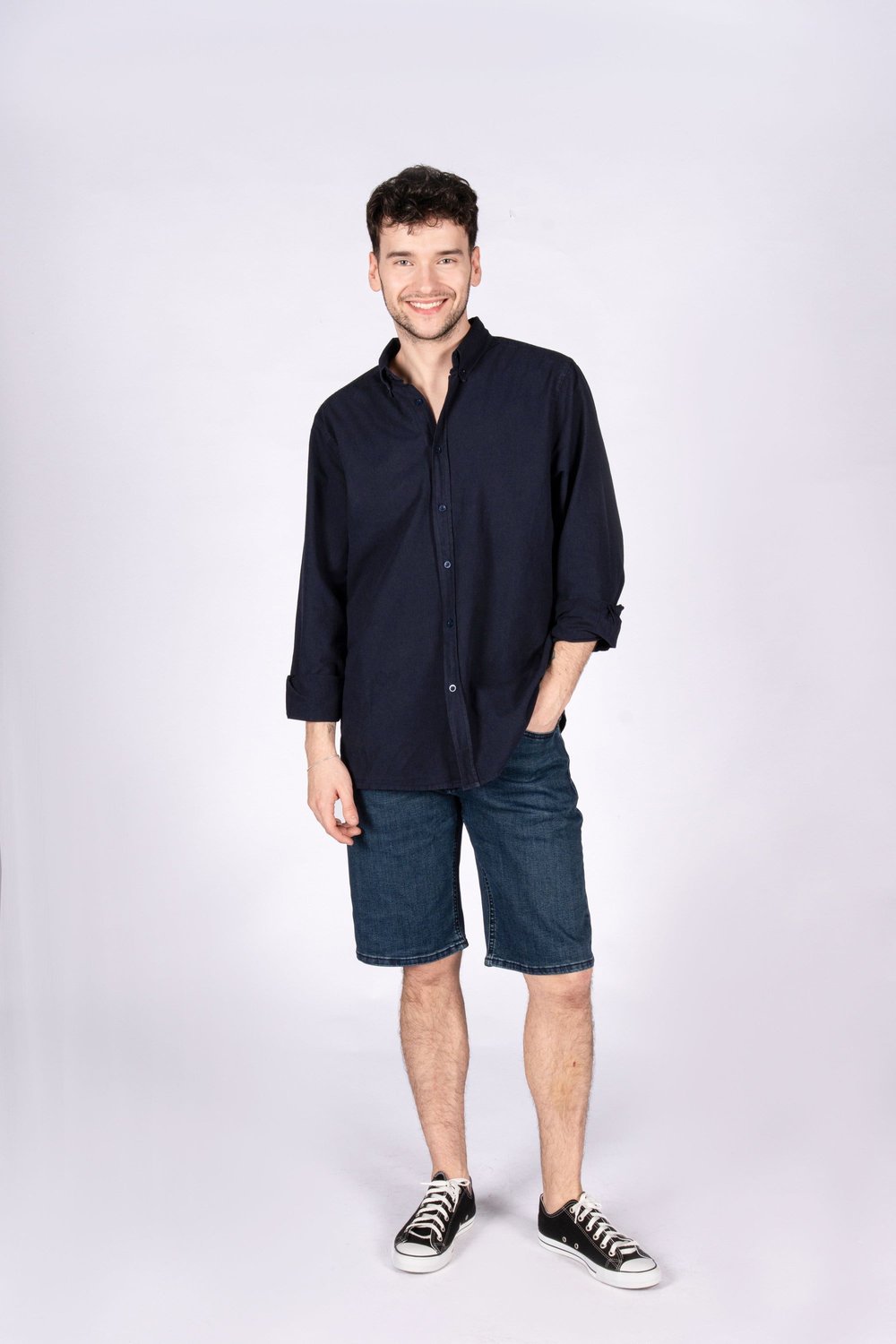 Summer Nomad Normal Kalıp Koyu Lacivert Erkek Denim Şort