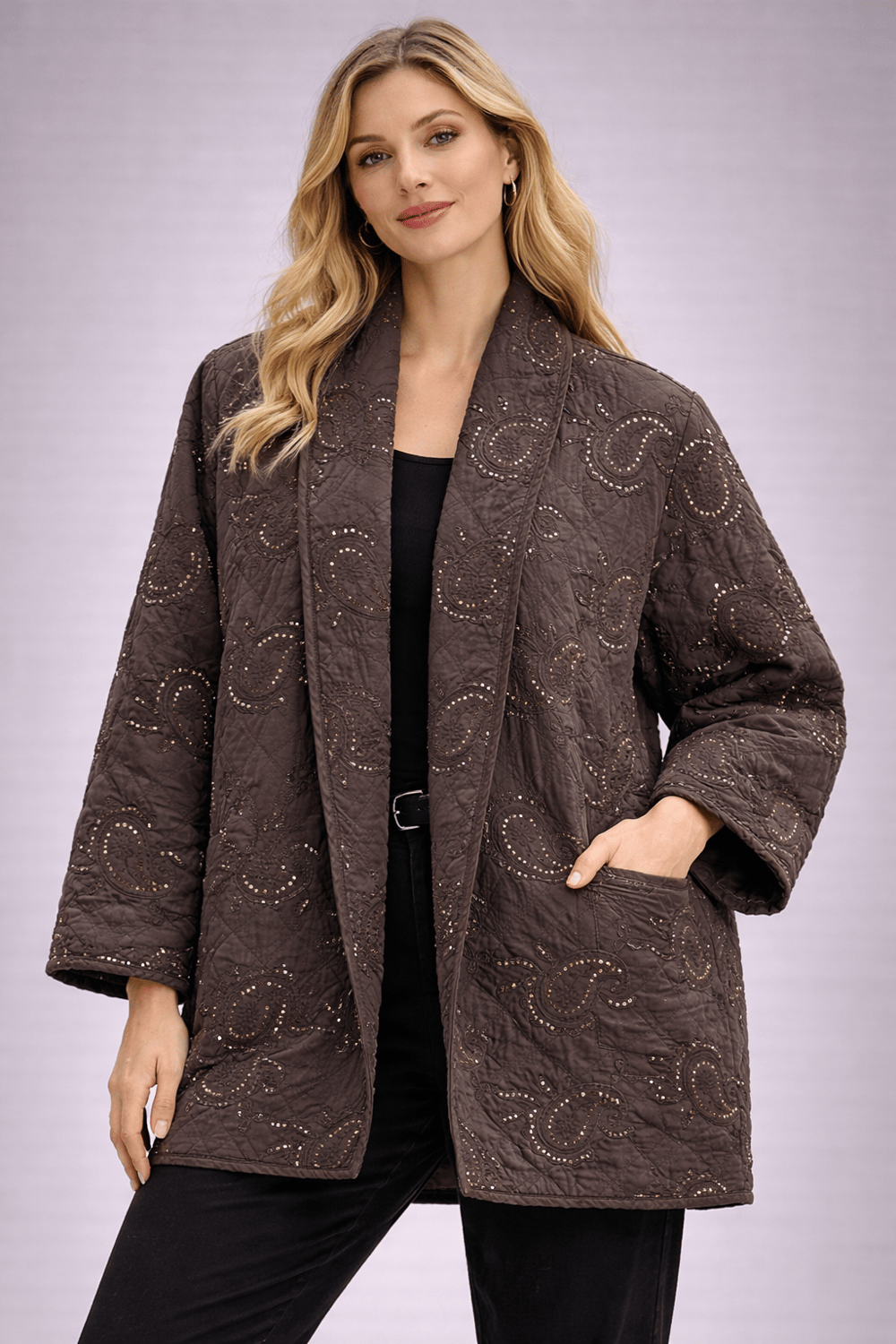 İtalyan Kapitoneli Kimono Ceket 25101830 - 2480