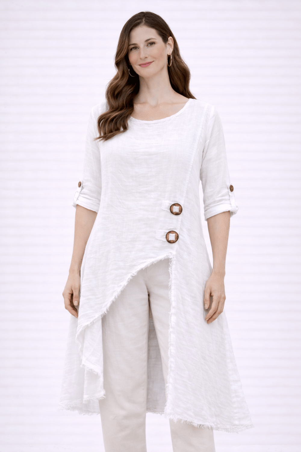 İtalyan Keten Elbise 25011323 - 1271