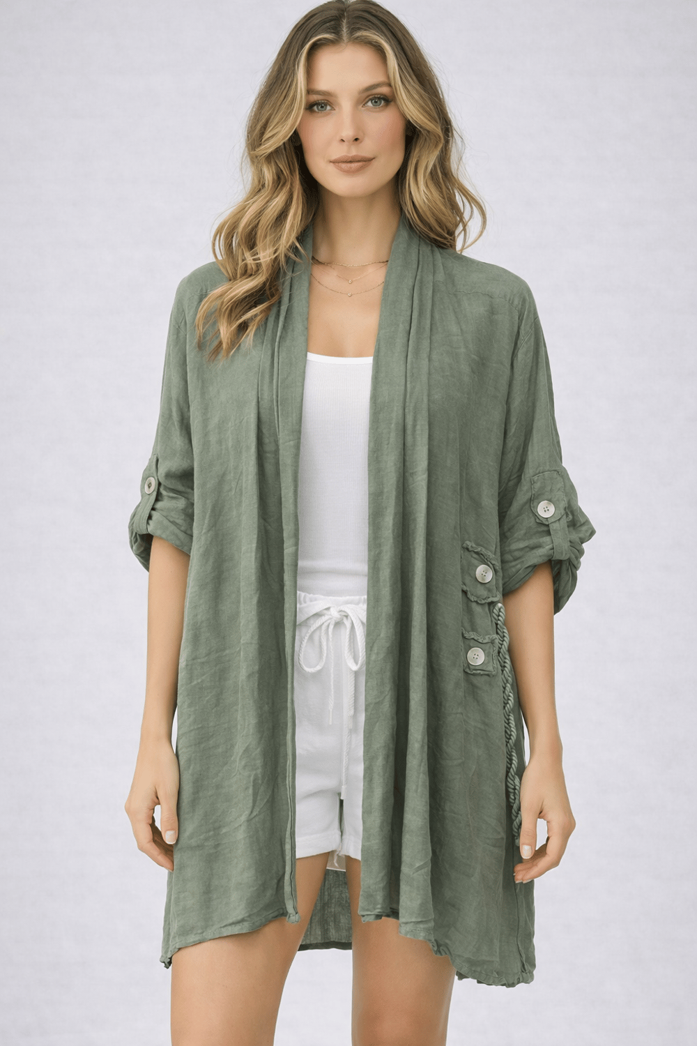 İtalyan Keten Kaftan 25011628 - 11767