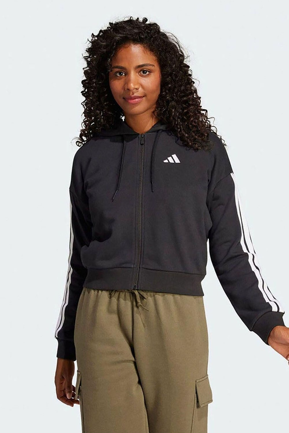 ADİDAS GÜNLÜK KADIN KAPÜŞONLU SWEATSHIRT W 3S FT FZ HD JE0052