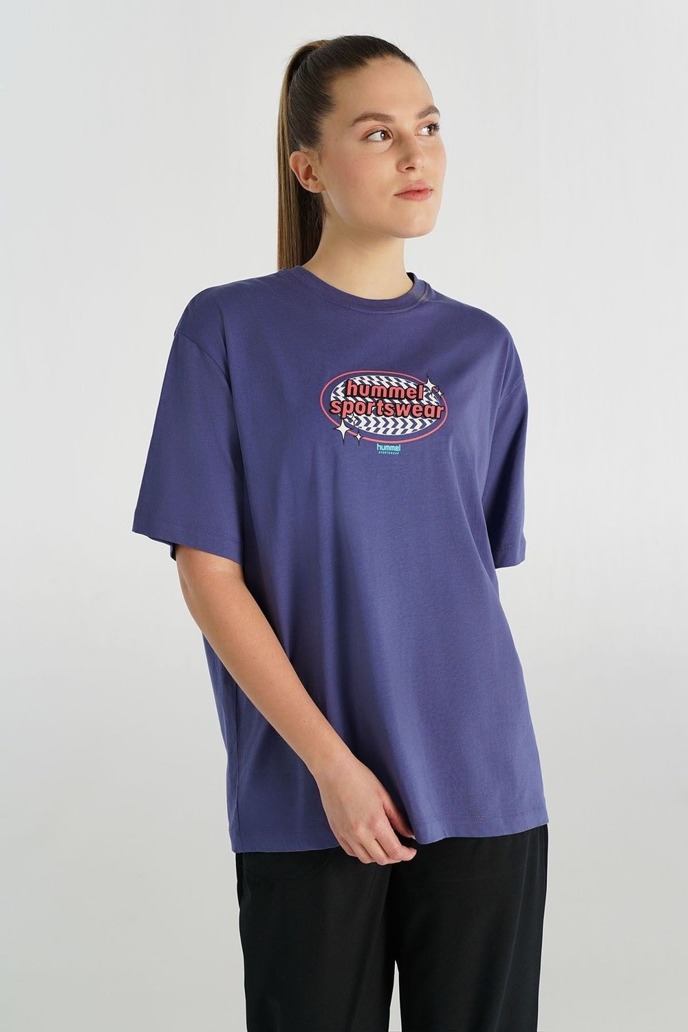 HUMMEL KADIN KISA KOL T-SHIRT HMLPATEZ OVERSIZE T-SHIRT S/S 912150