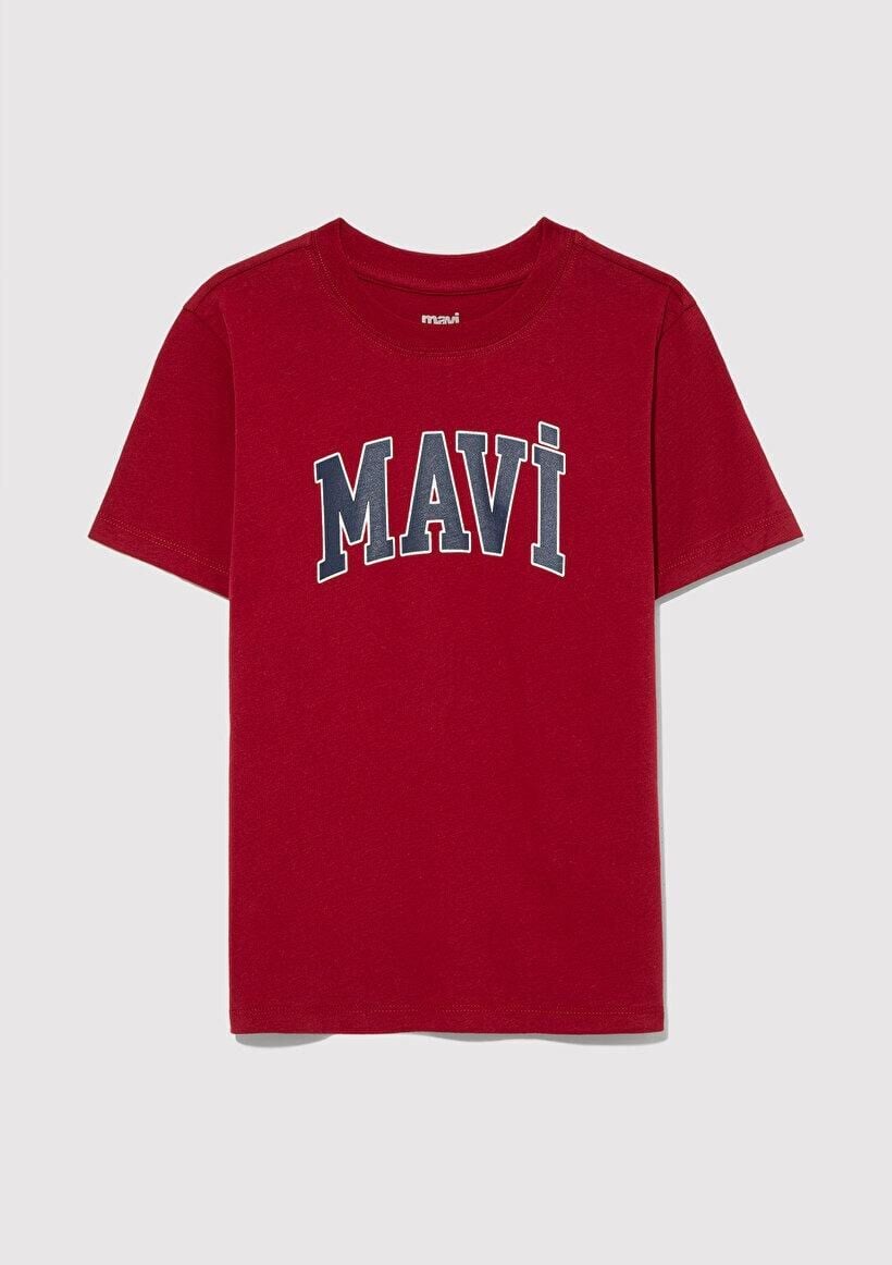 MAVİ ÇOCUK MAVİ LOGO BASKILI TİŞÖRT Koyu Kırmızı 6610030-70392