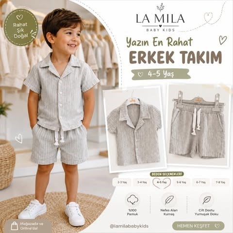 MÜSLİN İKİLİ ERKEK TAKIM 