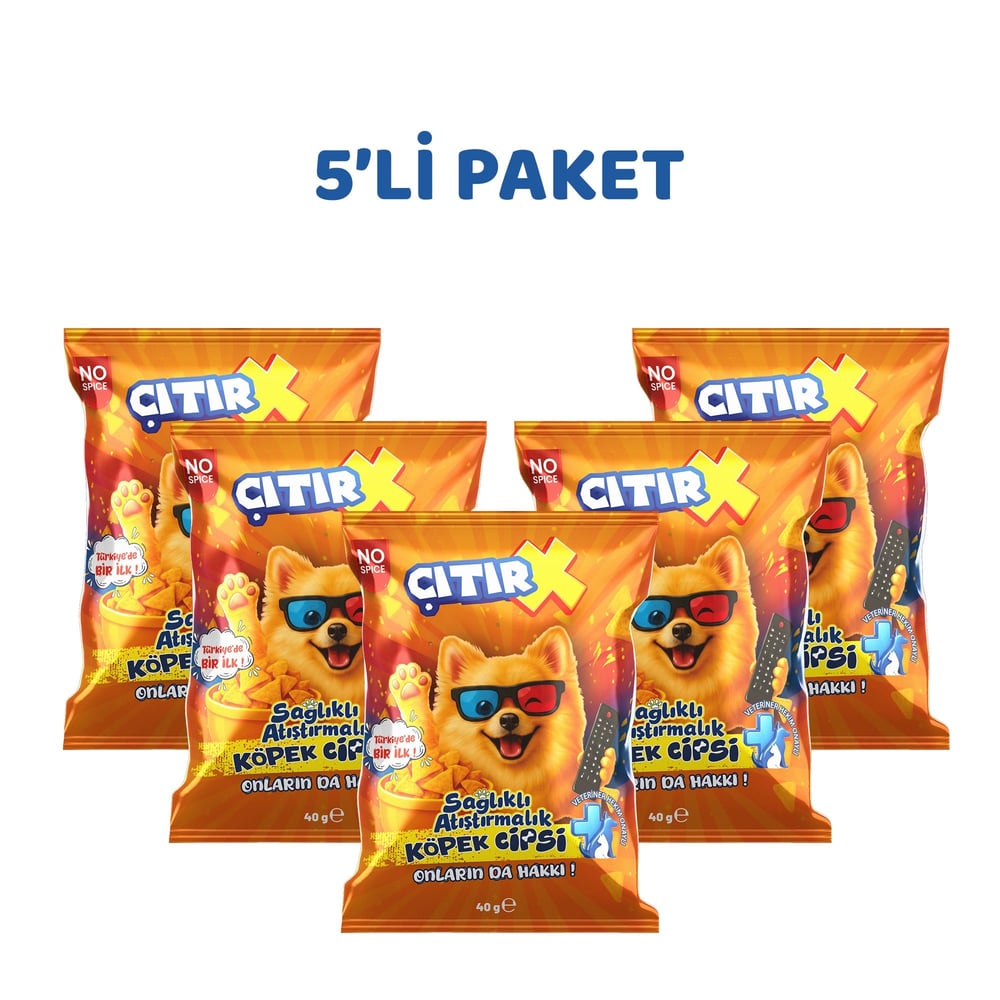 ÇıtırX Köpek Cipsi (40 Gr. x 5 Adet)