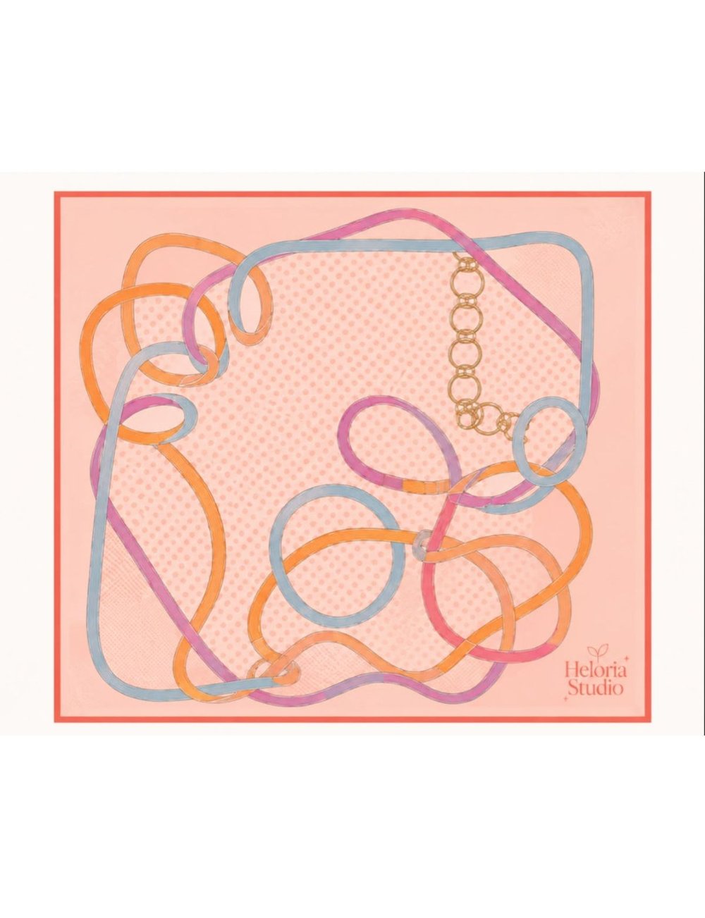 Heloria Candy Chain Omuz Şalı