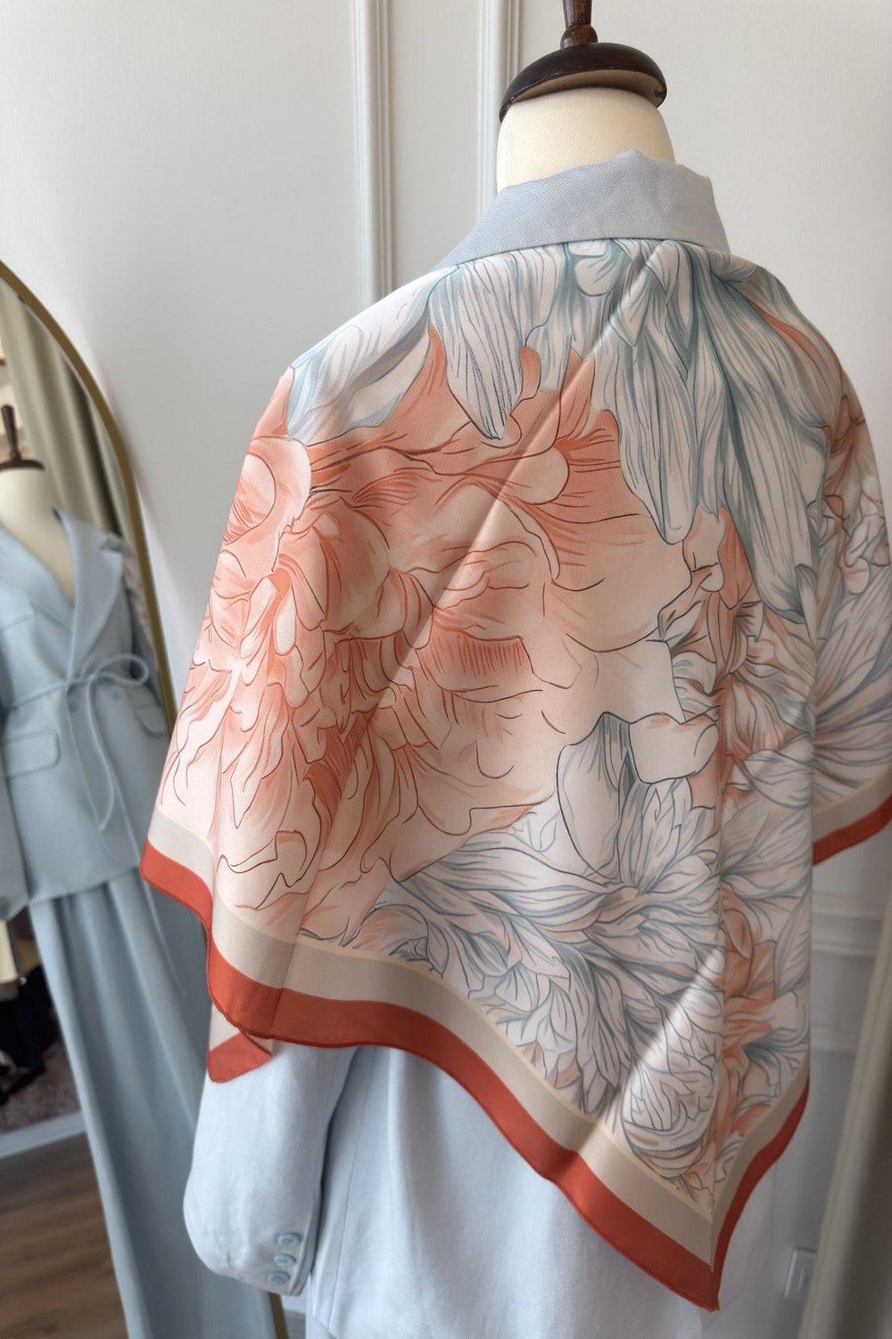 Heloria Coral Bloom Eşarp