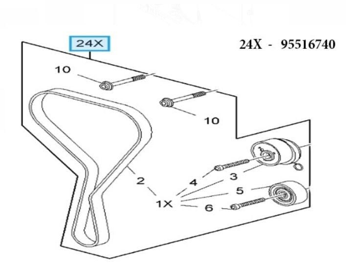 EKSANTRIK RULMAN KITI (TRIGER SETI) AVEO T255 CRUZE F14D F16D ASTRA H MERIVA VECTRA ZAFIRA 1 6I 16V 02> F14D3 Z16XEP A16LET A16XER (1606314)
