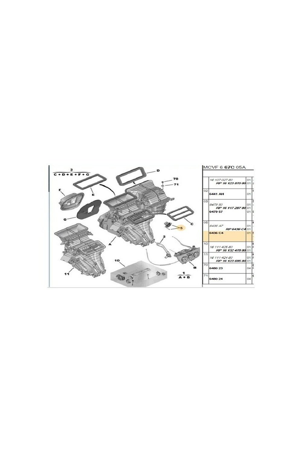 Kalorifer Rezistansı Bipper Fiorino Nemo 6436c4-hlr100039