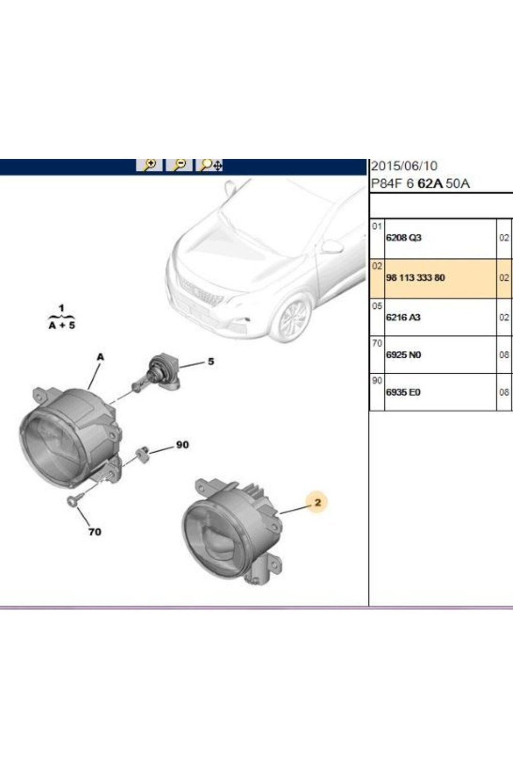 SIS FARI PEUGEOT P3008 II (P84)