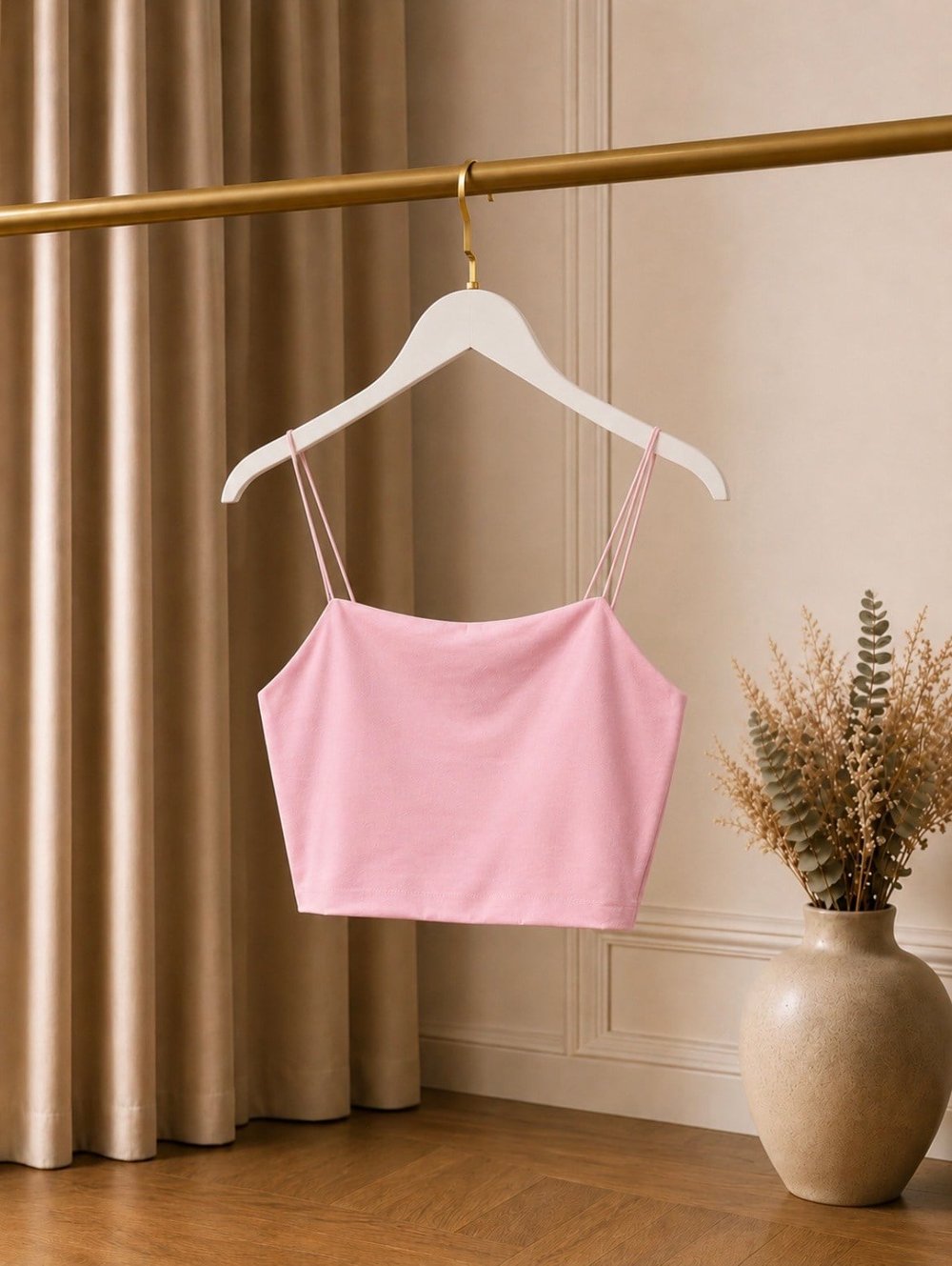 İp Askılı Basic Crop Atlet