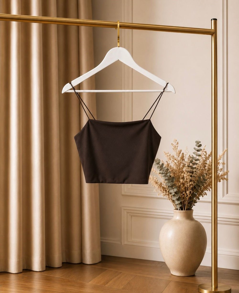 İp Askılı Basic Crop Atlet