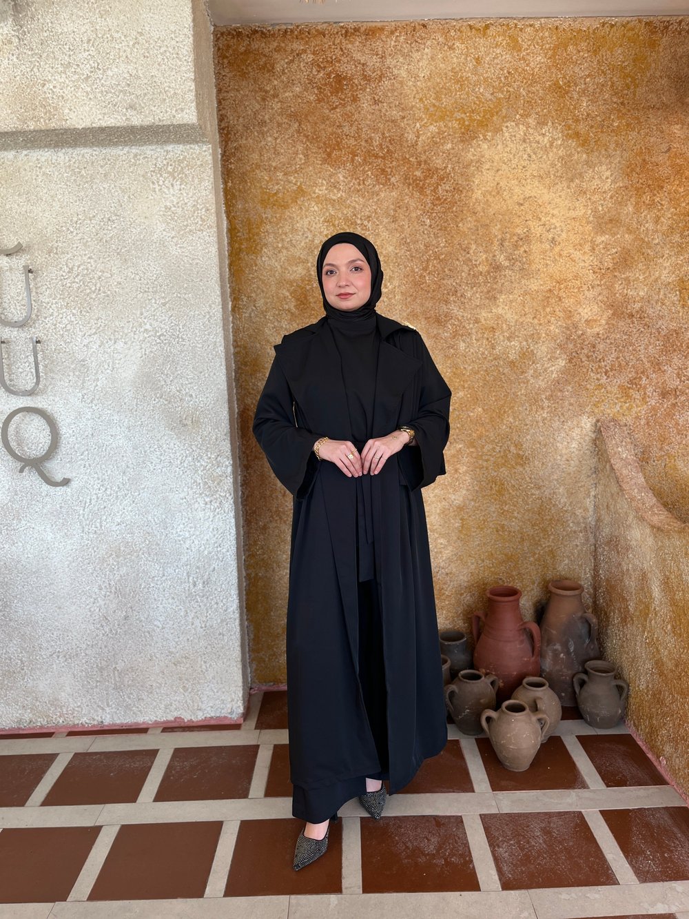 Liva Abaya Takım-Siyah