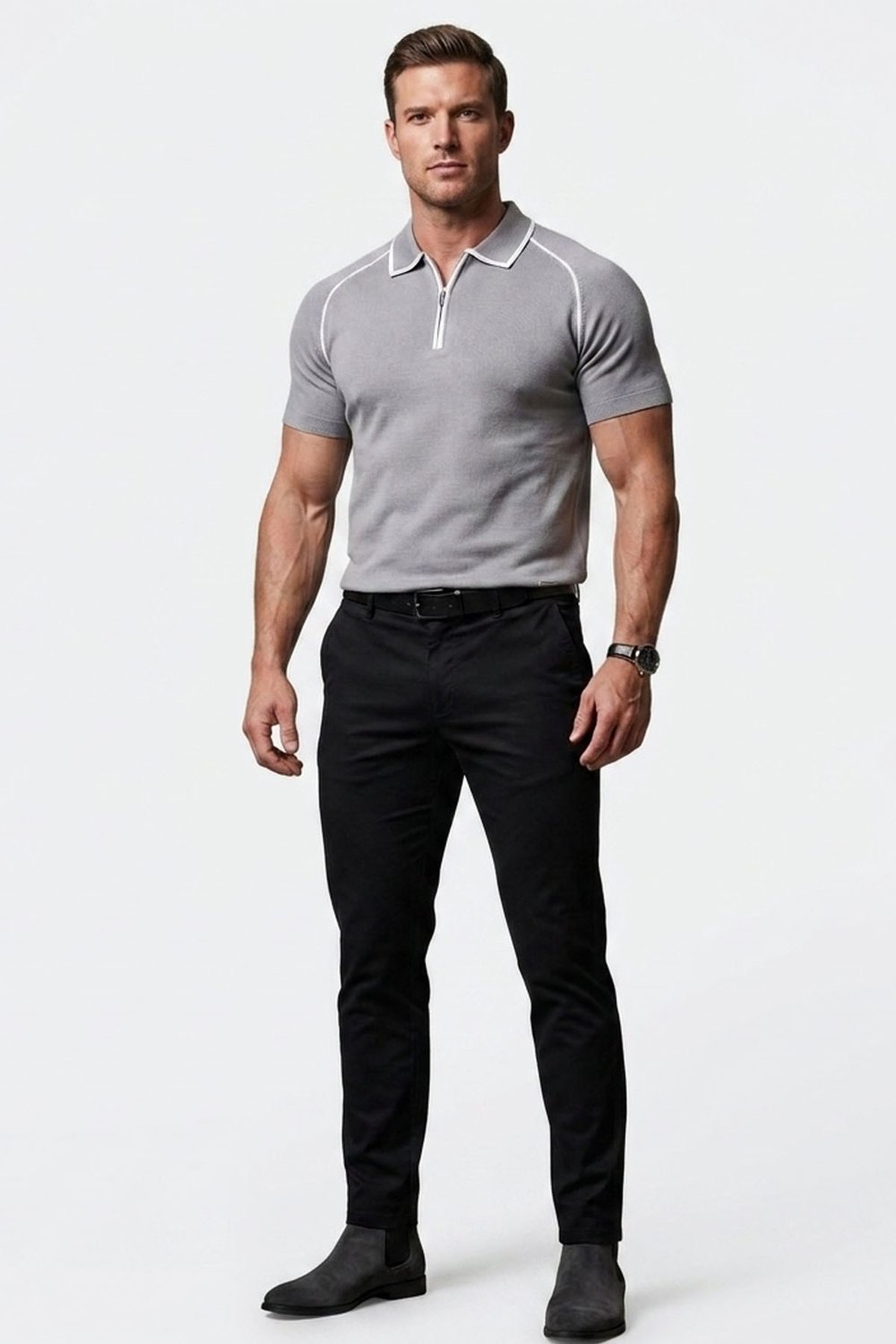 Erkek Polo Yaka Triko T-Shirt