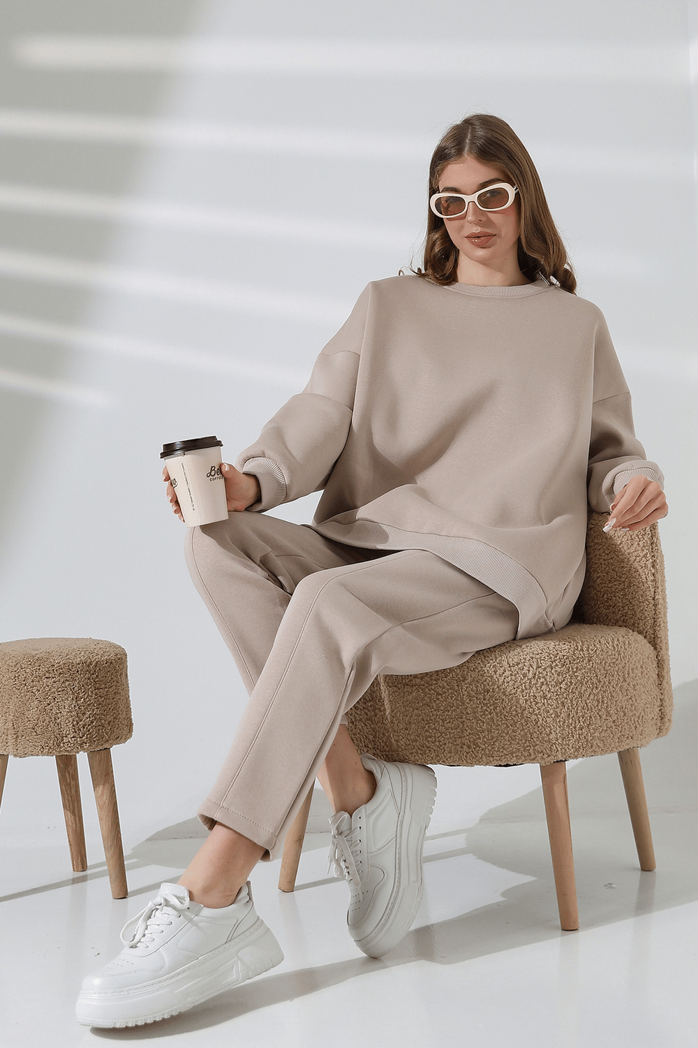Üç İplik Sweat Pantolon Takım