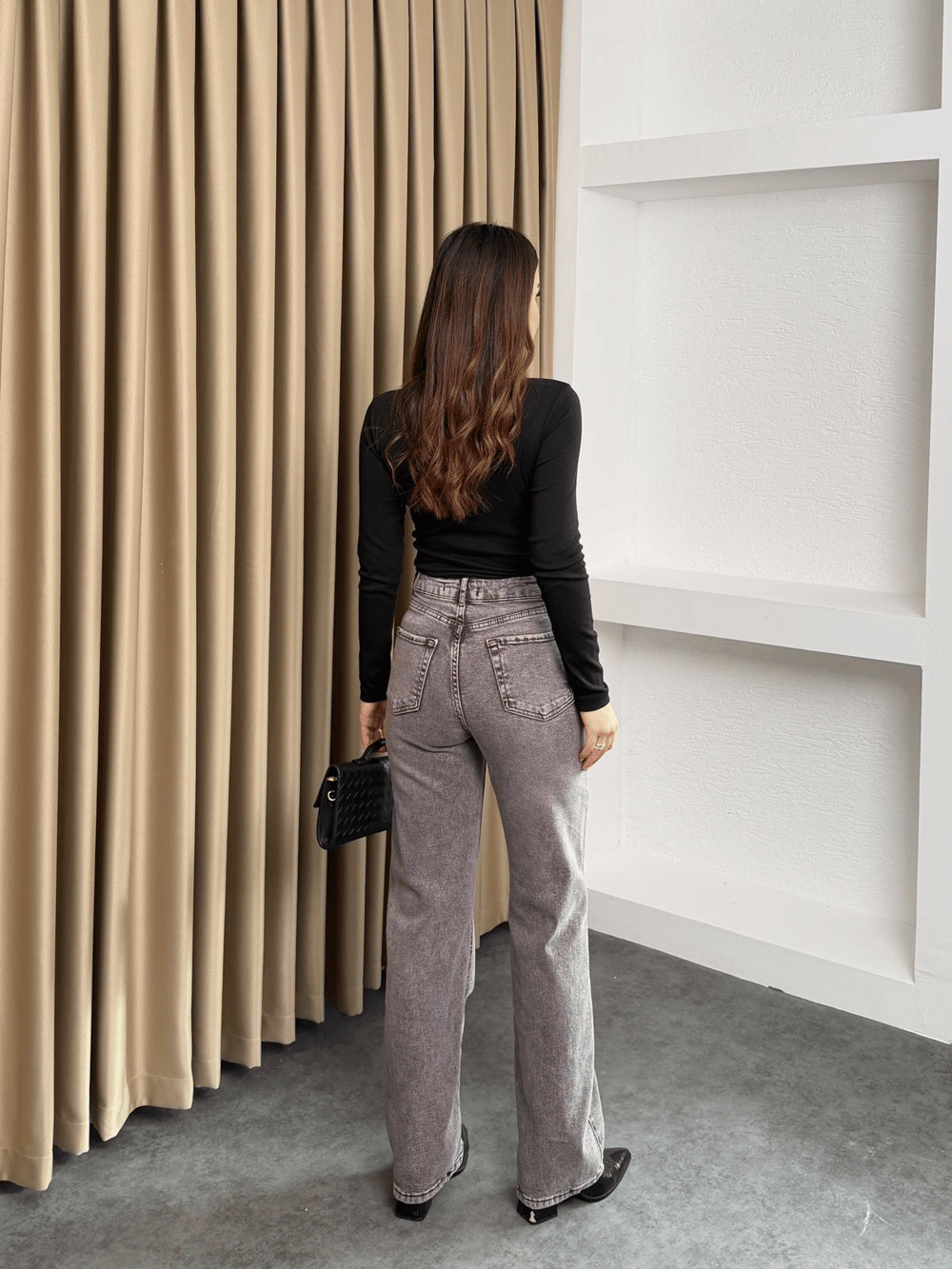 Yıkamalı Straight Jean