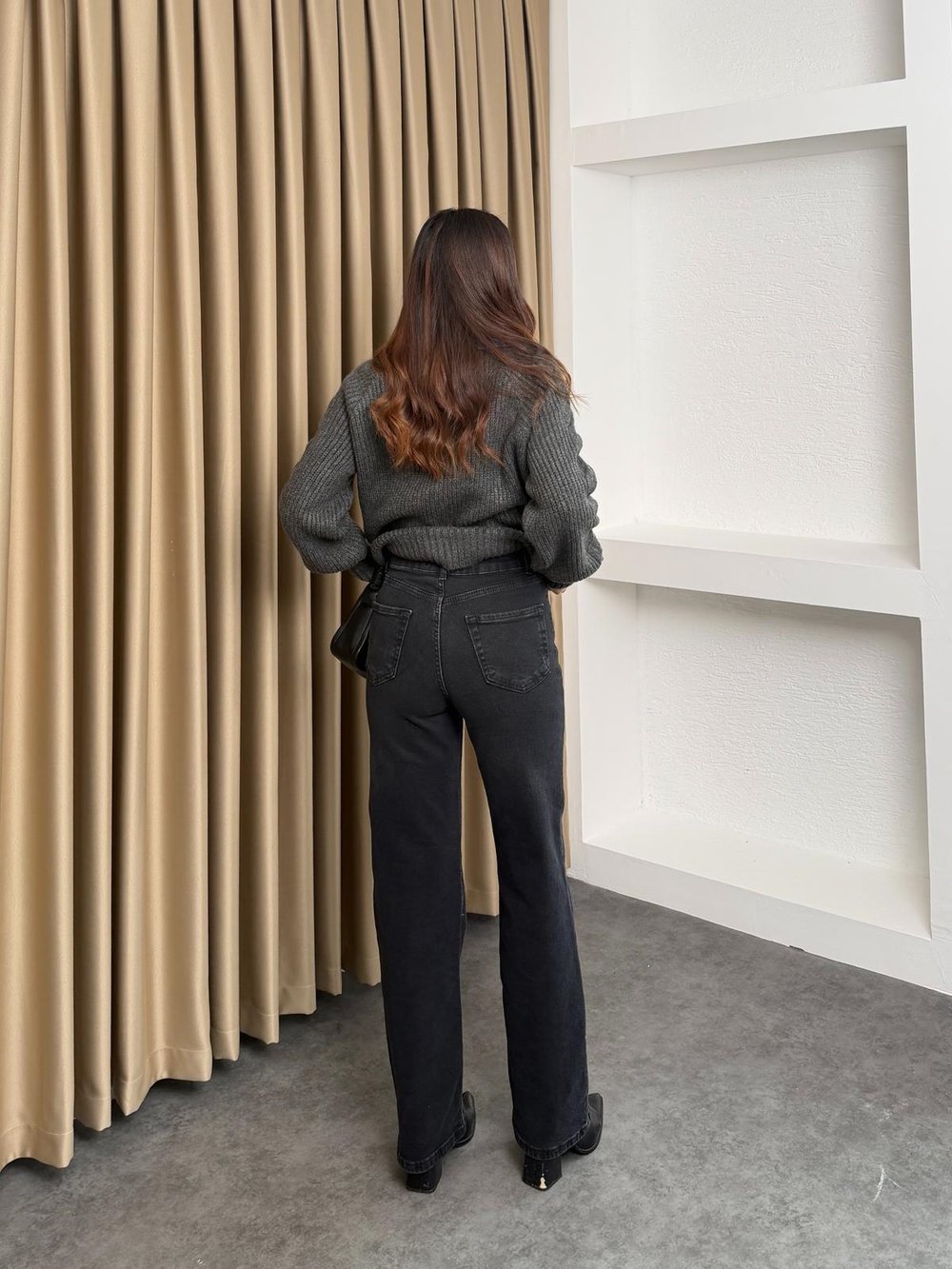 Yüksek Bel Straight Jean