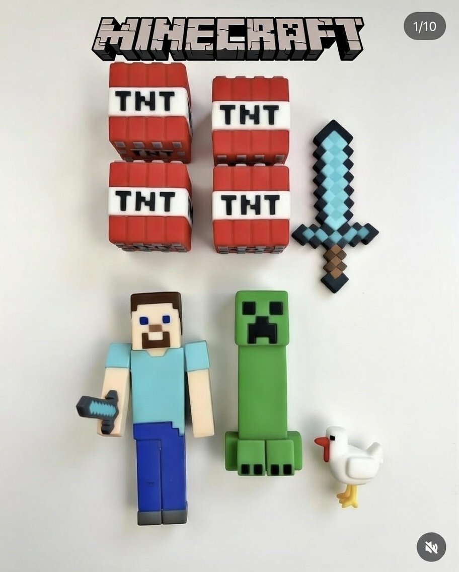 Minecraft Hazır Pasta Seti