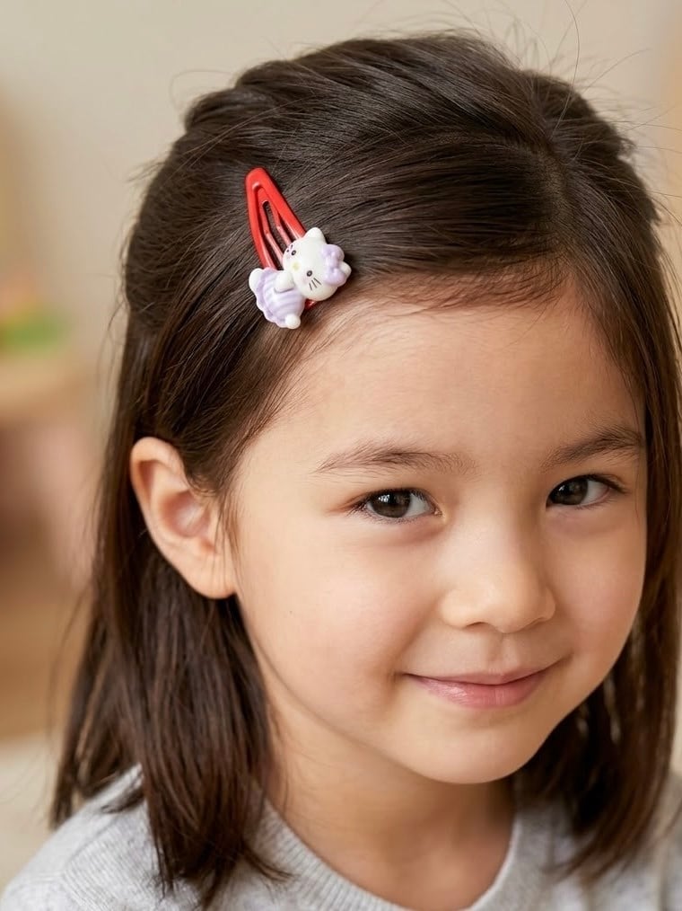Hello Kitty Detaylı Çıtçıt Toka