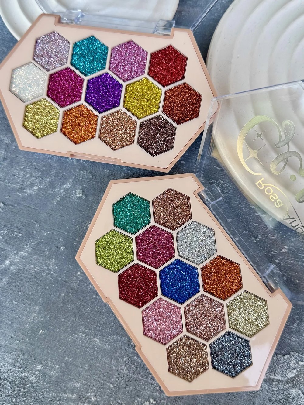 13 Renk Petek Pigment Glitter Paleti