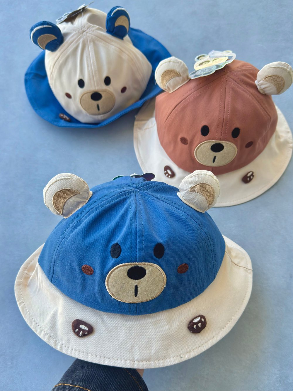 Teddy Kulaklı Bebek Fötr Şapka