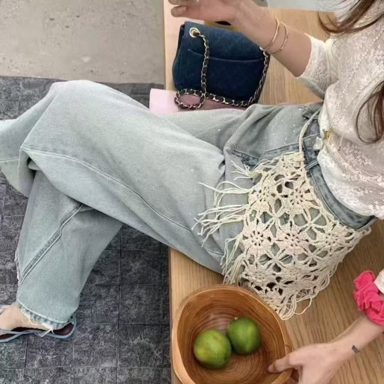 Saçak Detaylı Bohem Bandana  & Kemer