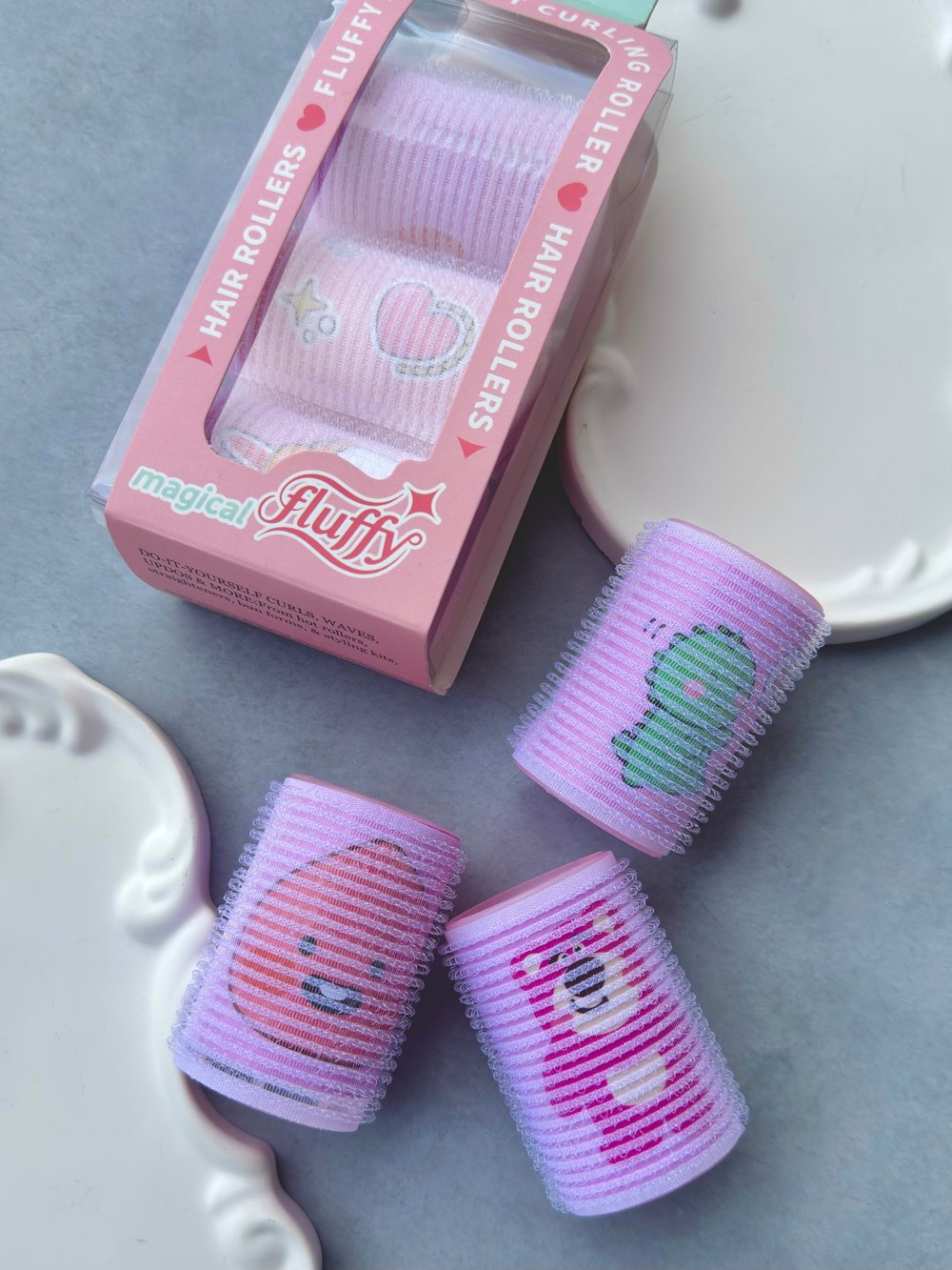 Pembe Renk 3lü Bigudi