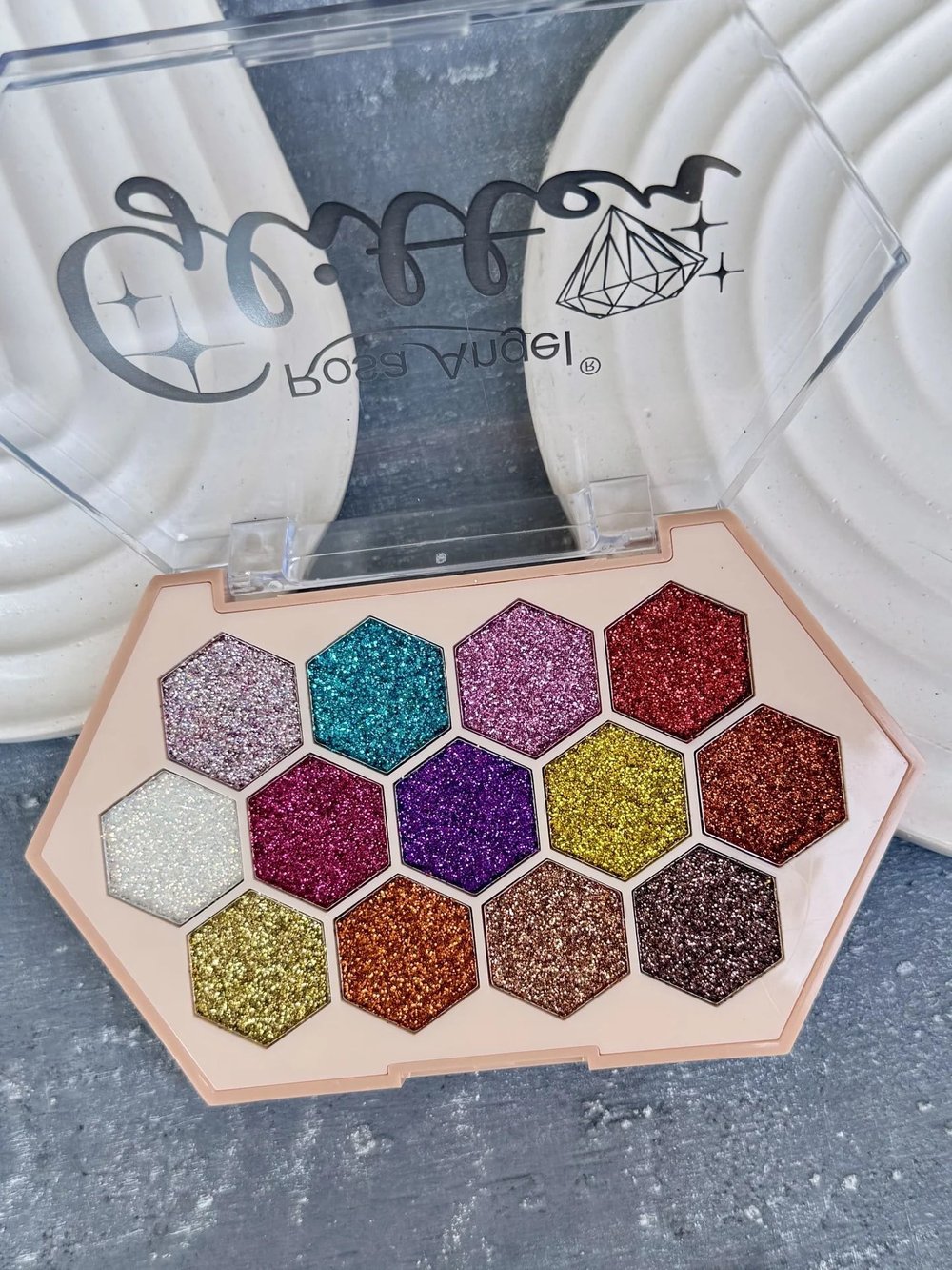 13 Renk Petek Pigment Glitter Paleti