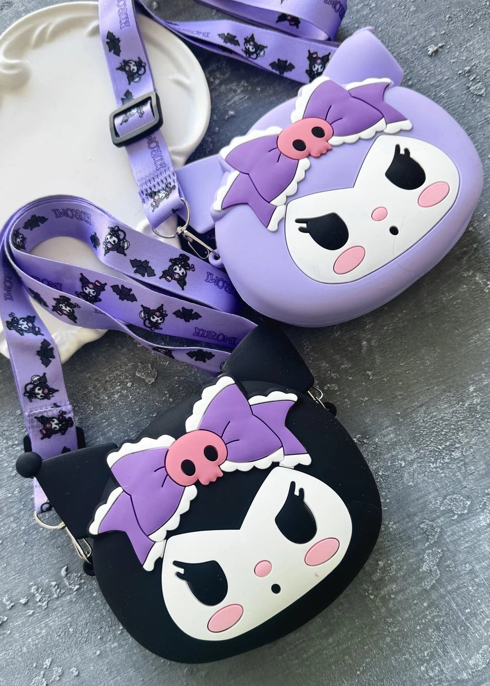 Kuromi Askılı Silikon Çanta