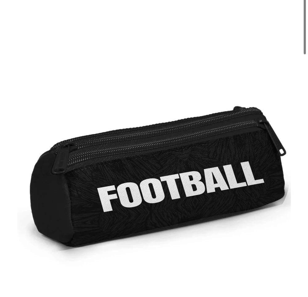 Coral High Siyah Futbol Desenli Üç Bölmeli Kalemlik