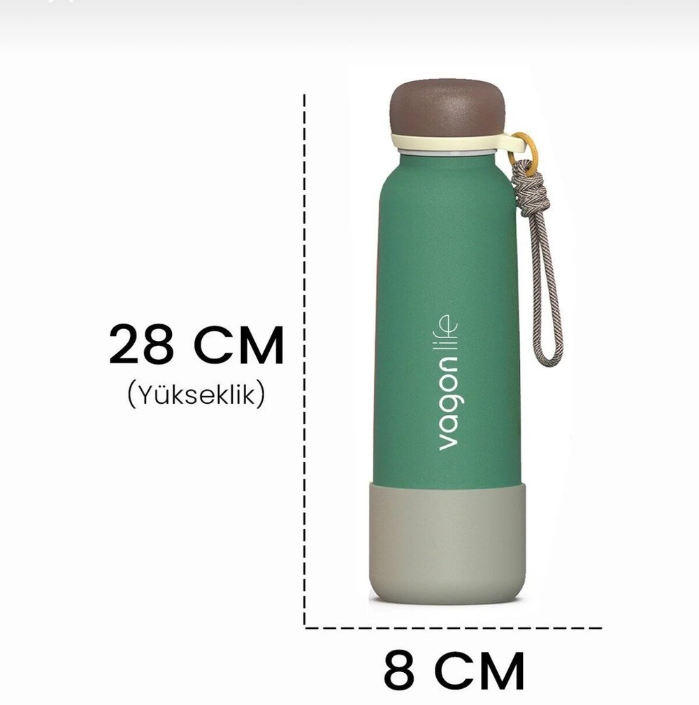 Vgnlife 600 ml Çelik Termos Suluk Kırmızı