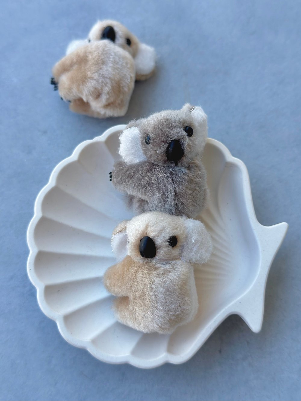 Koala Figürlü Tüylü Mandal Toka