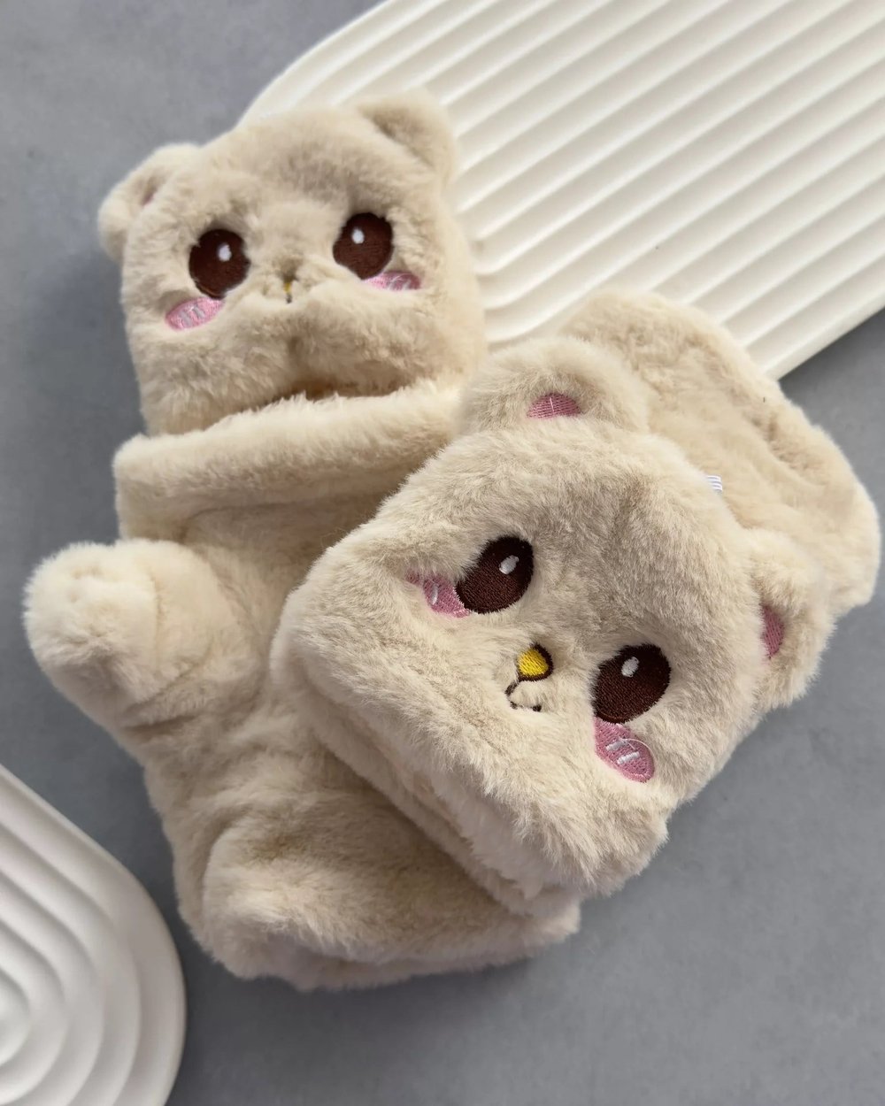 Katlanabilir Peluş Teddy Eldiven