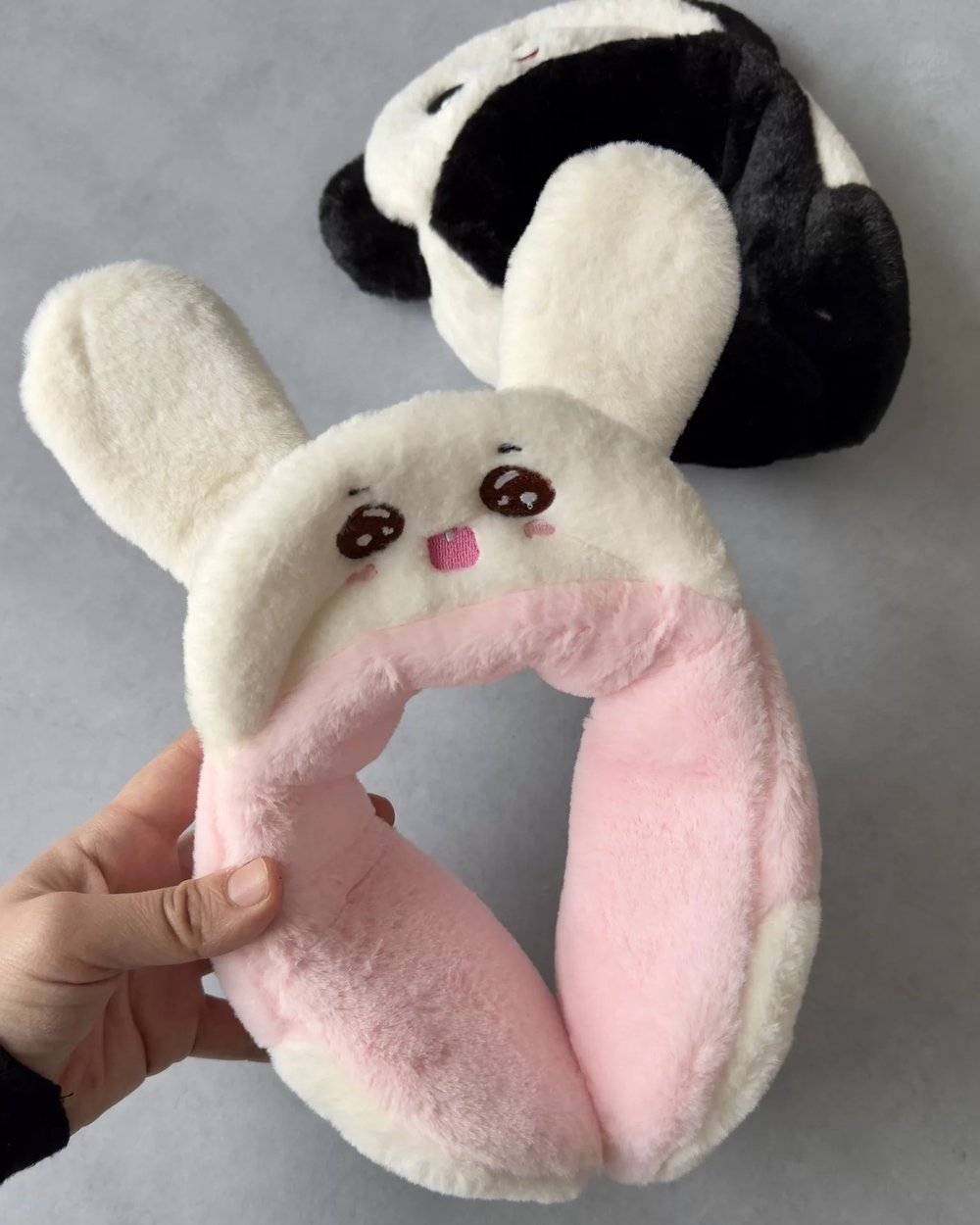 Peluş Panda&Tavşan Kulaklık
