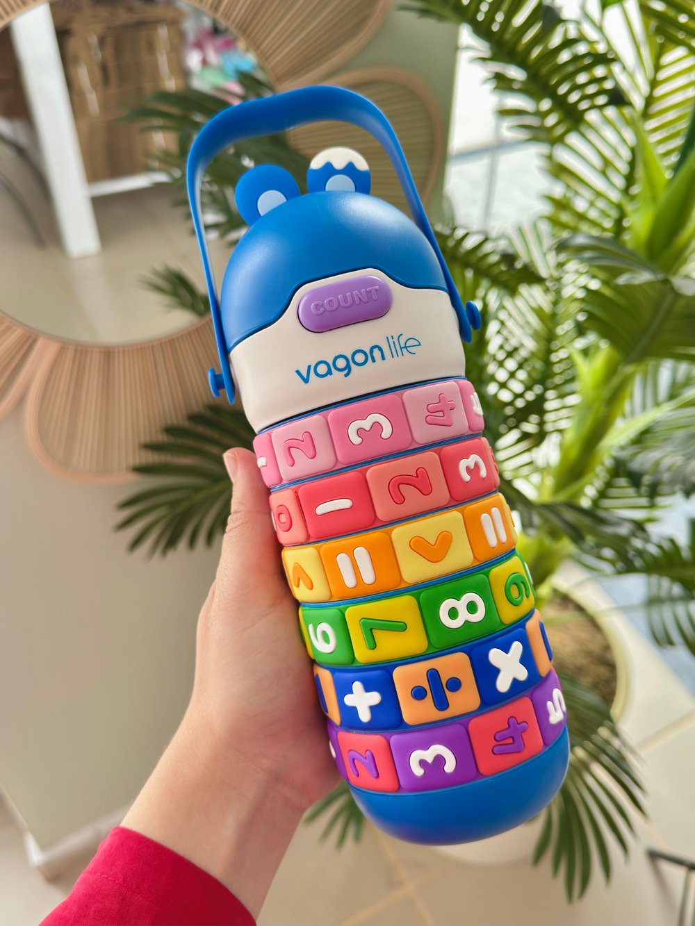 Vgnlife Çelik Rakamlı Suluk 430 Ml Mavi