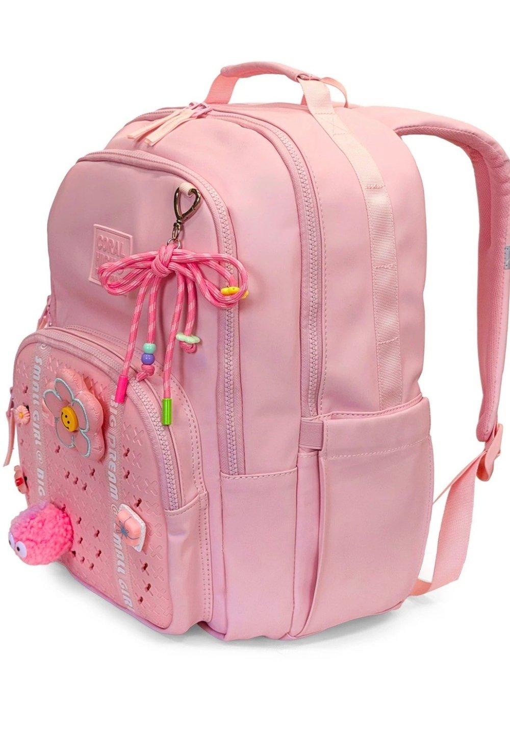Coral High Pembe Crocs Papatya Detaylı Okul Çantası