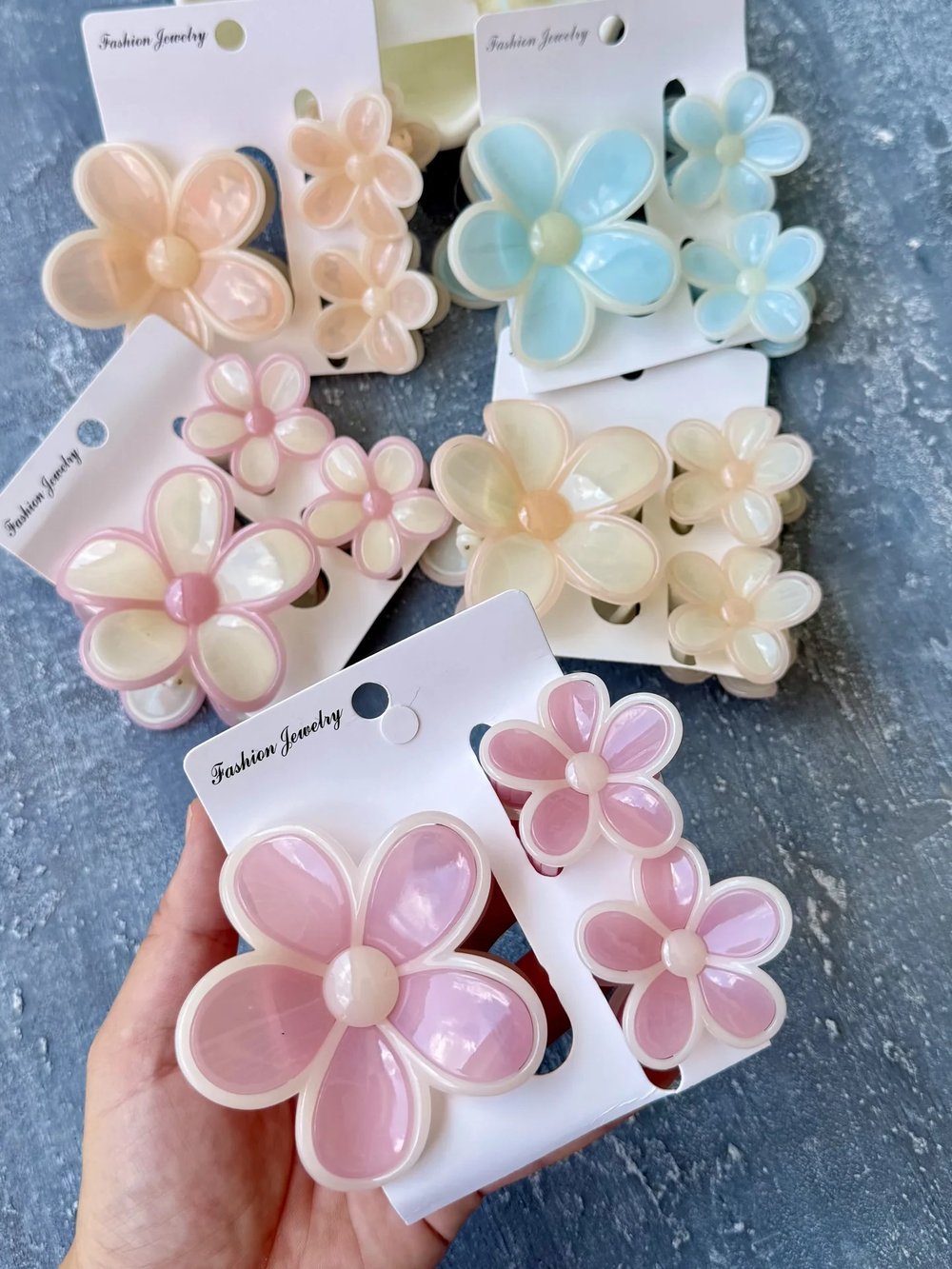Anne & Kız 3’lü Papatya Mandal Set