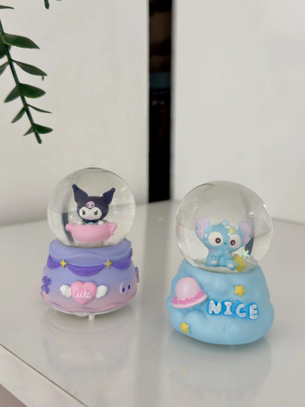 Stitch Ve Kuromi Işıklı Kar Küresi Mini Boy