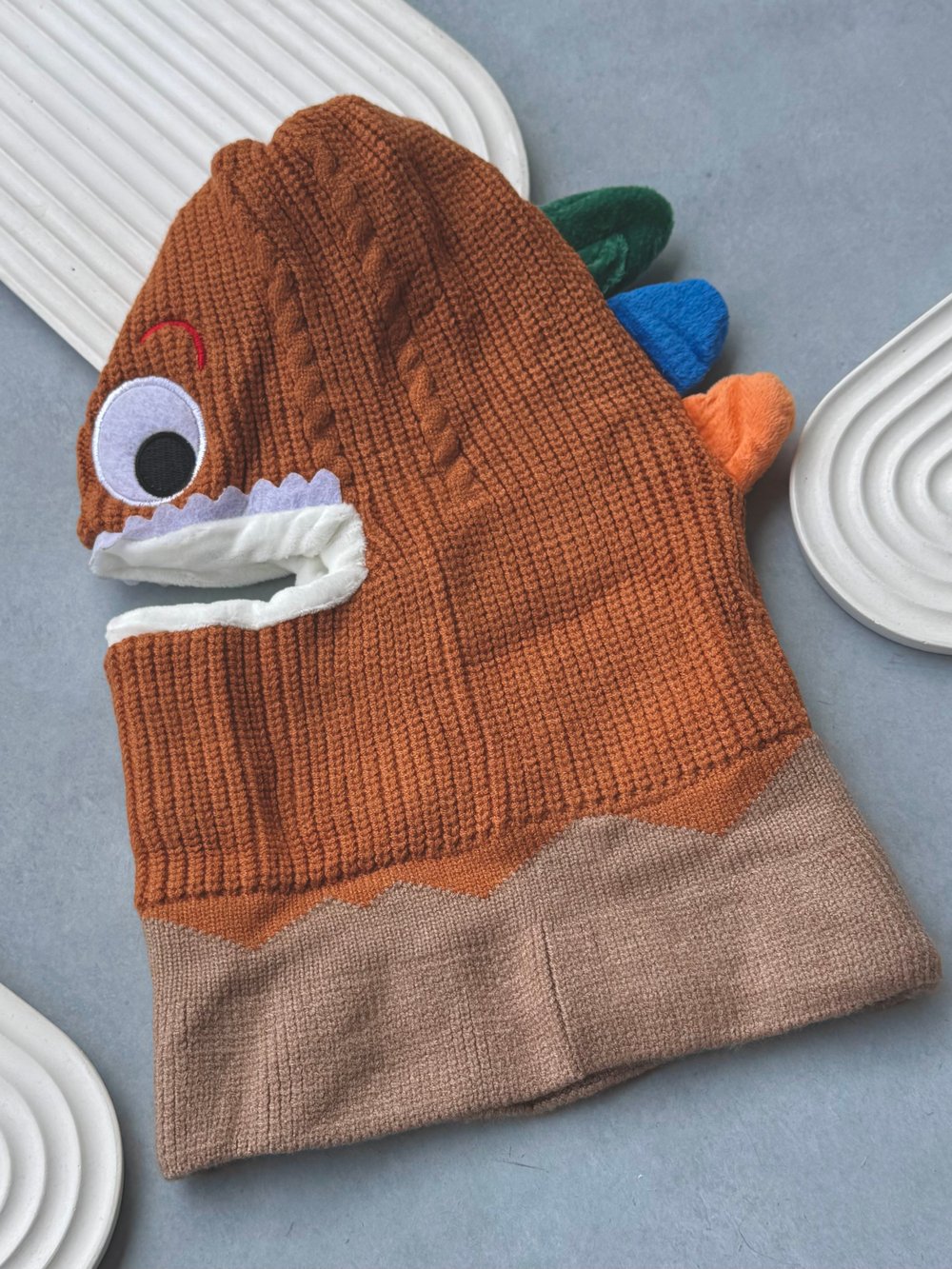 Kahve Dinozor Balaclava