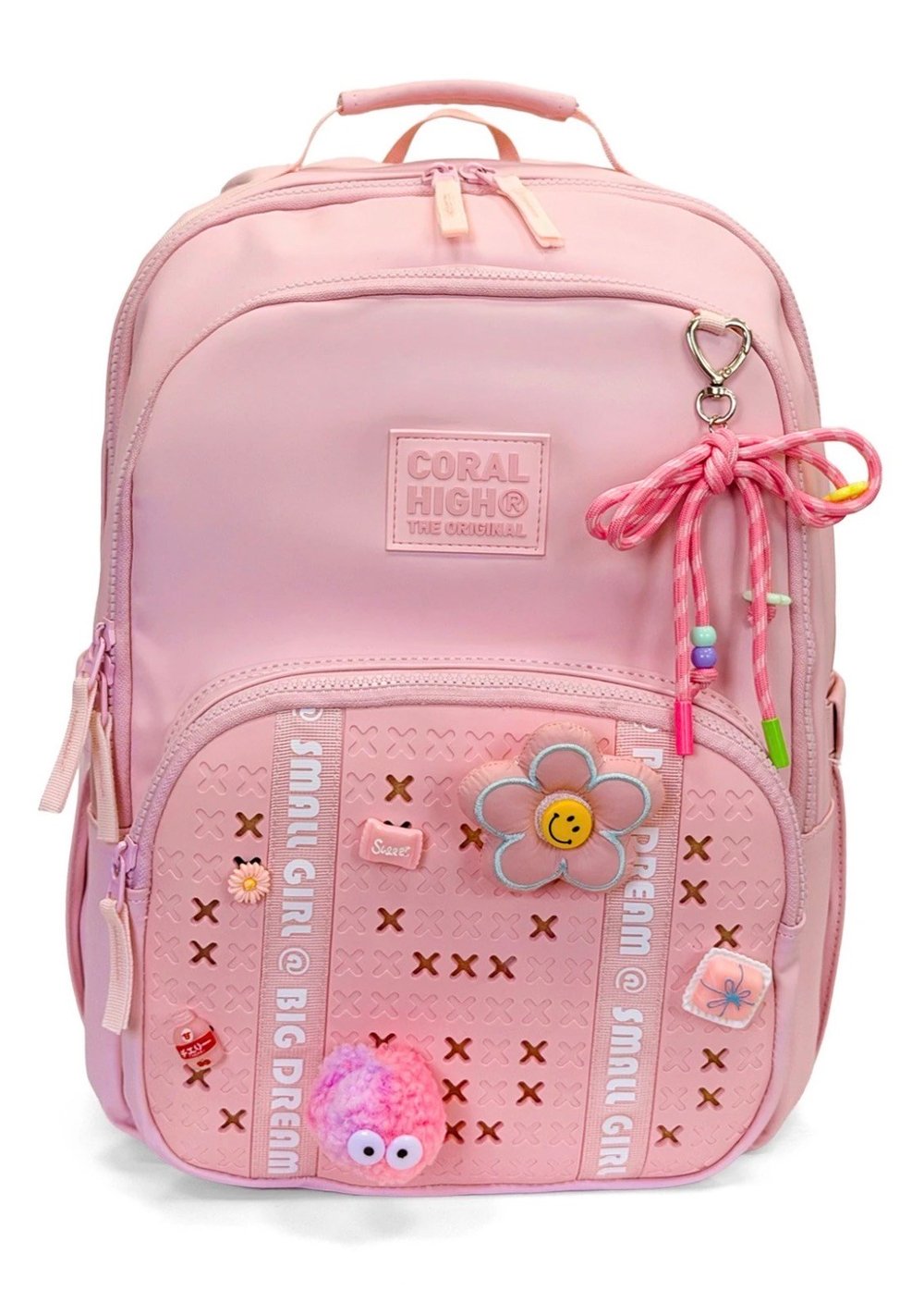 Coral High Pembe Crocs Papatya Detaylı Okul Çantası