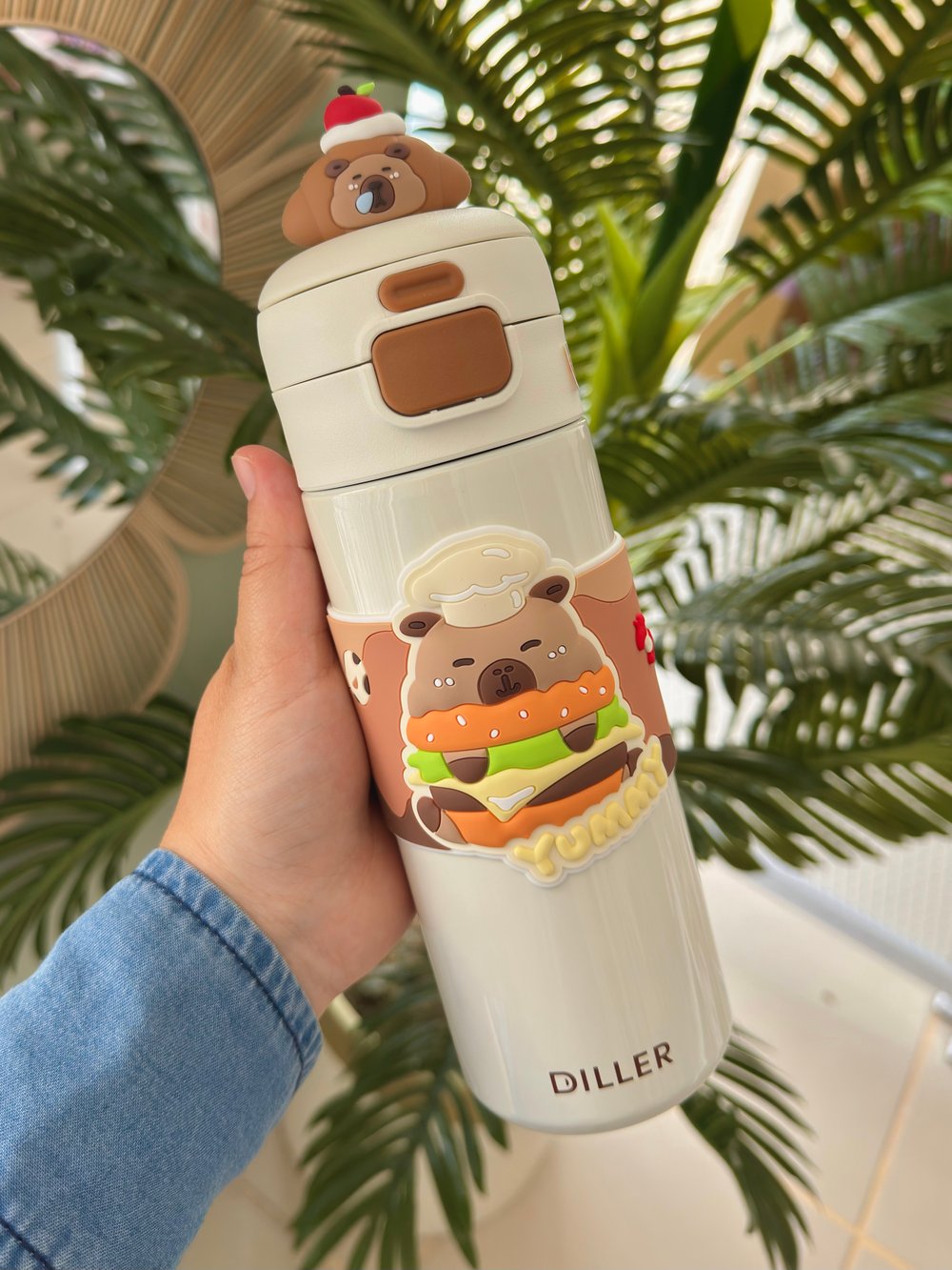 Dller Capybara Paslanmaz Çelik 480 Ml Çift İçim Termos Suluk