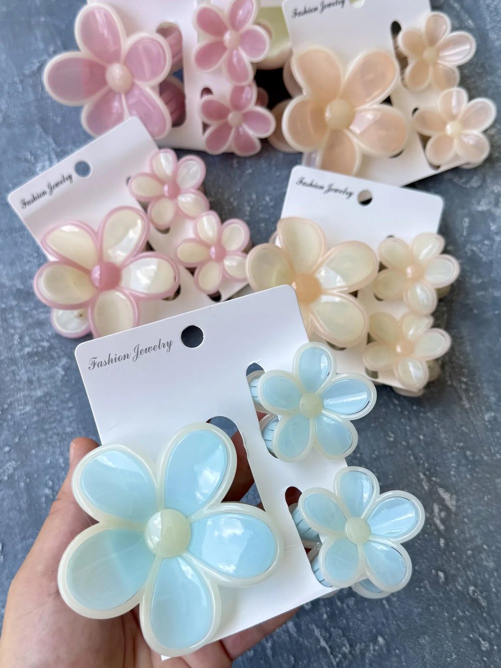 Anne & Kız 3’lü Papatya Mandal Set