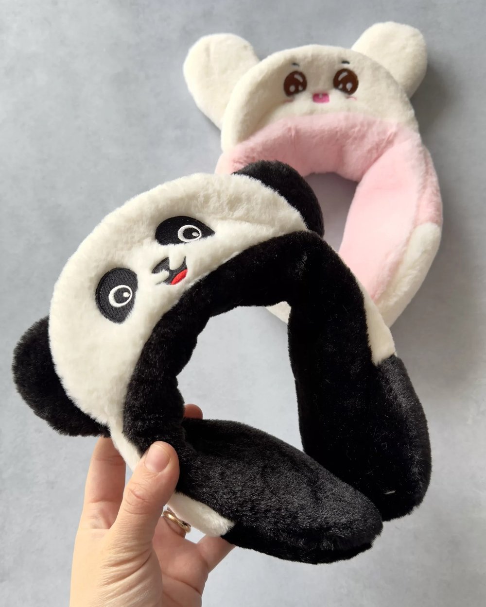 Peluş Panda&Tavşan Kulaklık