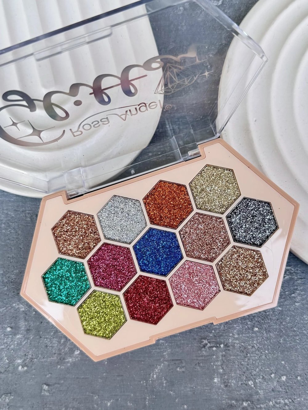 13 Renk Petek Pigment Glitter Paleti