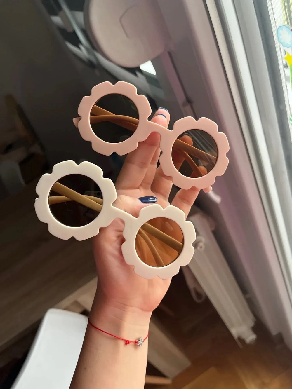 Uv400 Korumalı Mat Dokulu Papatya Gözlük 