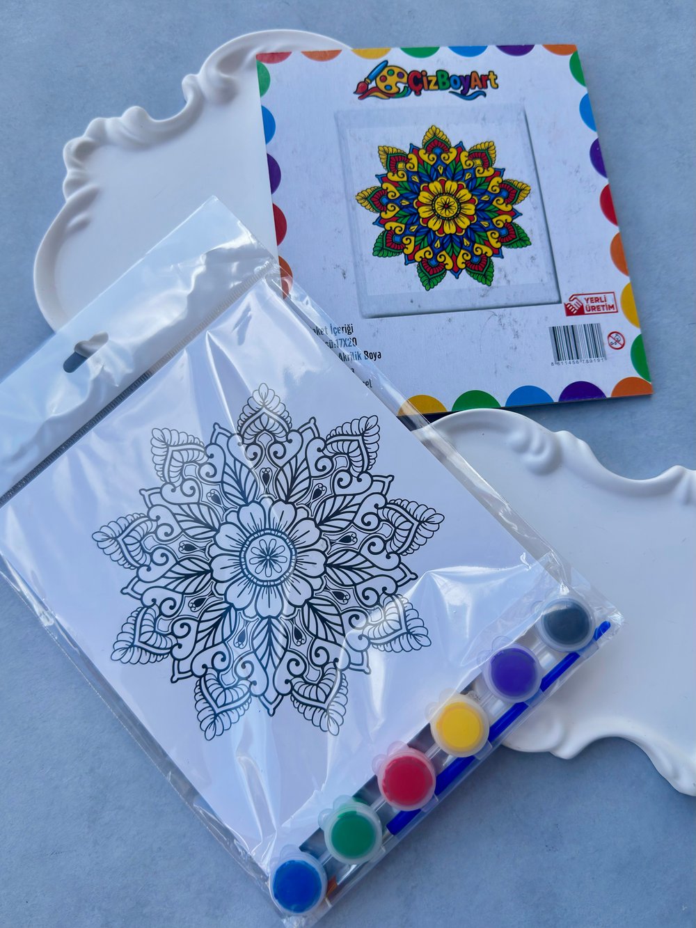 6 Renkli Mandala Boyama Etkinliği