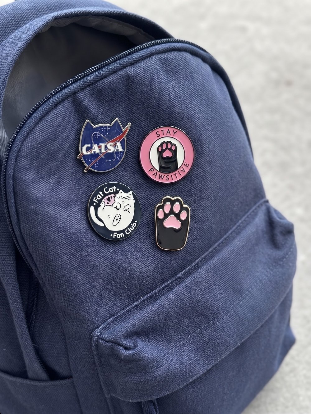 Catsa&Kedi Temalı 4Lü Rozet Seti