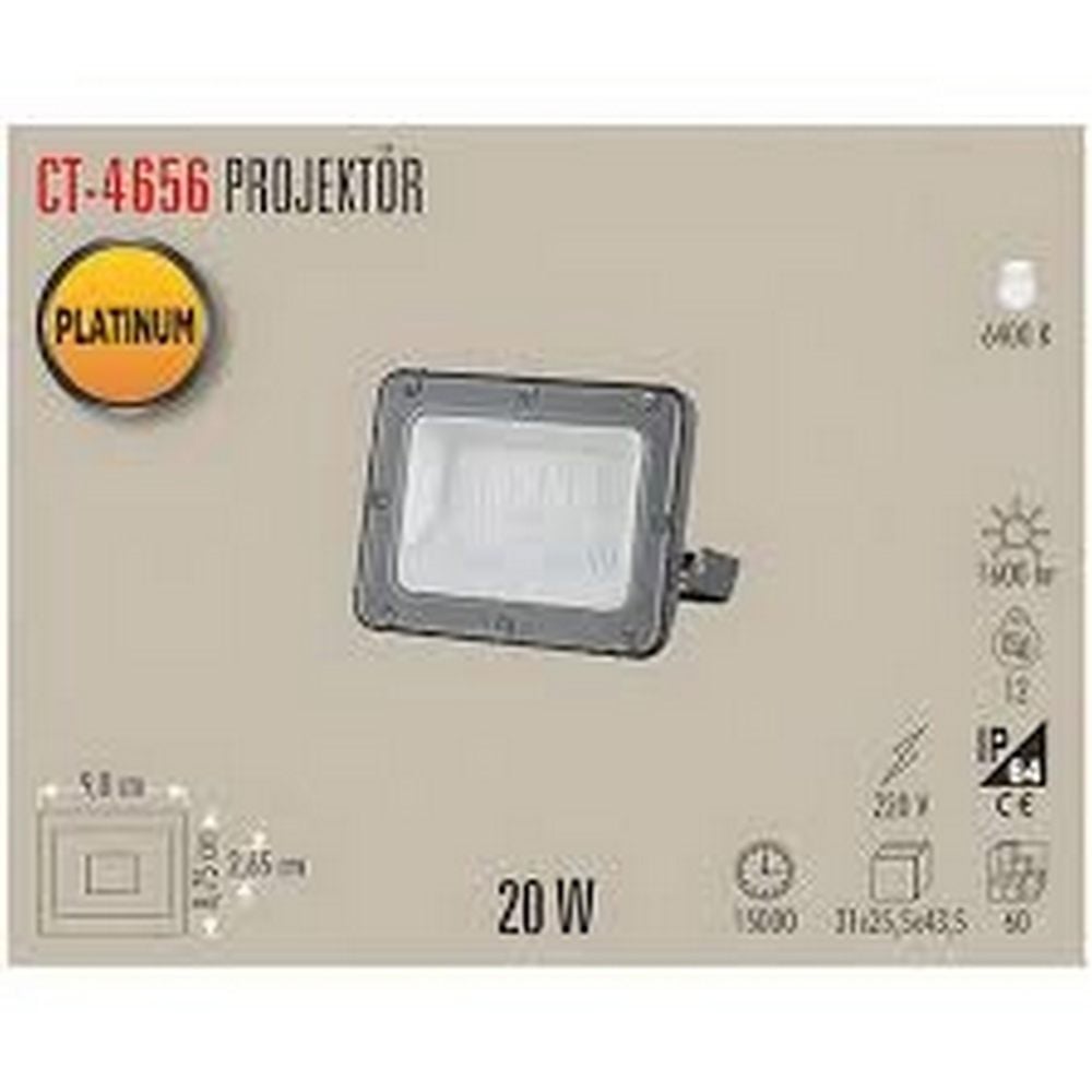 20W  PLATINUM LED PROJEKTÖR (BEYAZ)