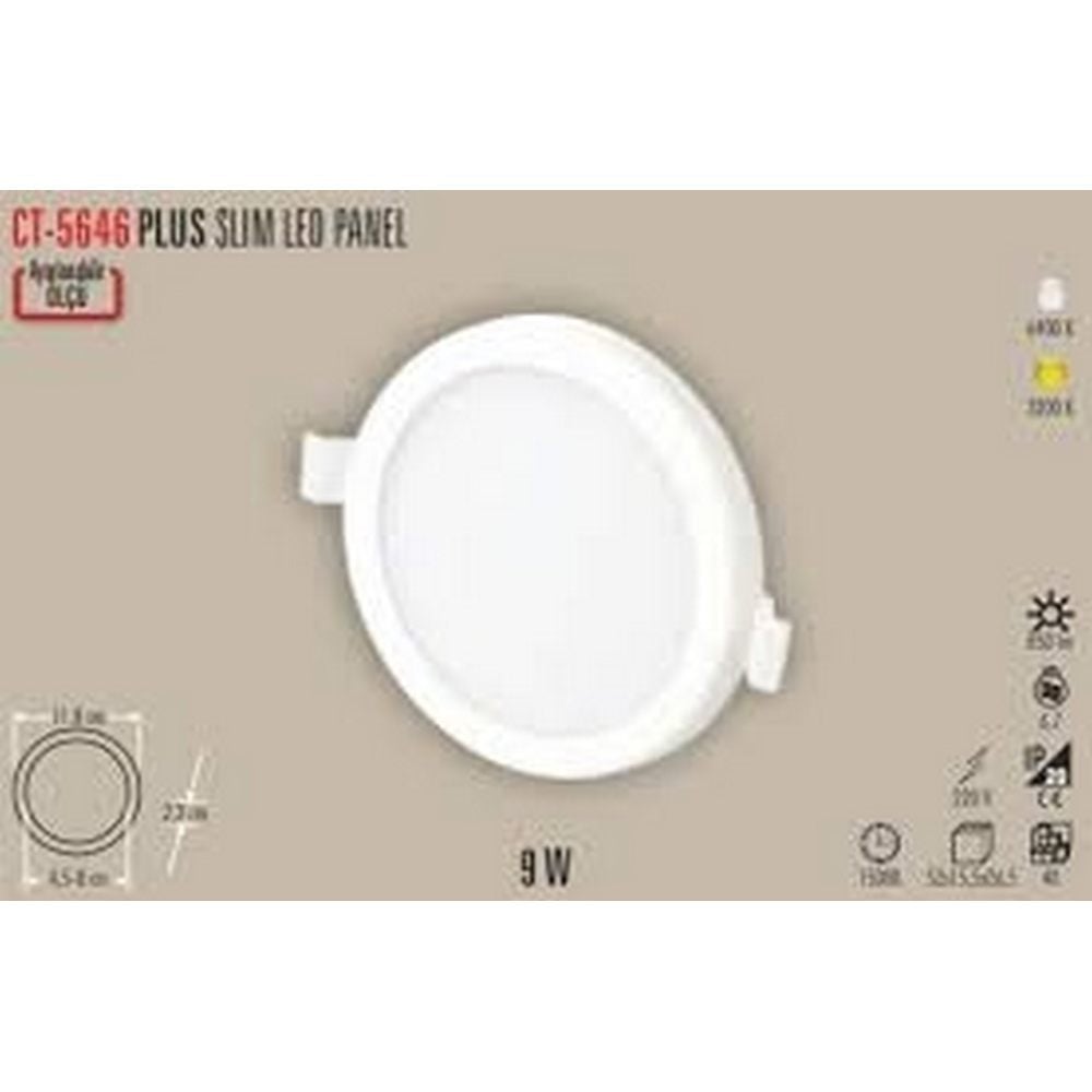 9W PLUS LED PANEL ARMATÜR (BEYAZ)